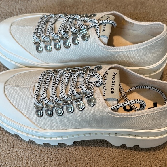 🐼Proenza Schouler City Lug Shoes In White - Size 39 - NWT🐼 - Picture 4 of 8
